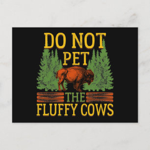 Postal Vintage no Mascota el venado americano de vacas fl