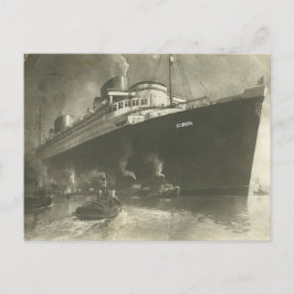 Postal Vintage Norddeutsche Lloyd D. Europa Cargo