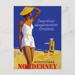 Postal Vintage Norderney Alemania
