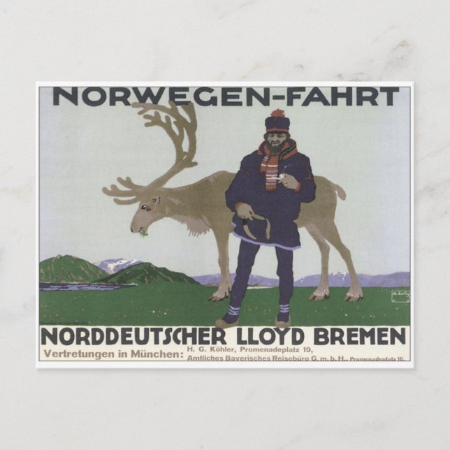 Postal Vintage noren Fahrt (Anverso)