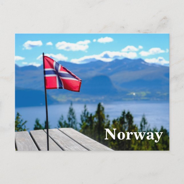 Postal Vintage Norway Travel Tourism (Anverso)