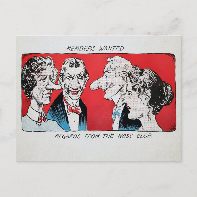 Postal vintage Nosy Club (Anverso)