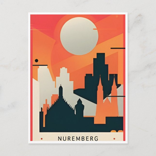 Postal vintage Nuremberg Alemania Travel allemagne (Anverso)