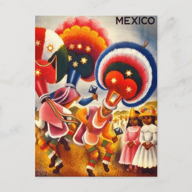 Postal Vintage Oaxaca México (Anverso)