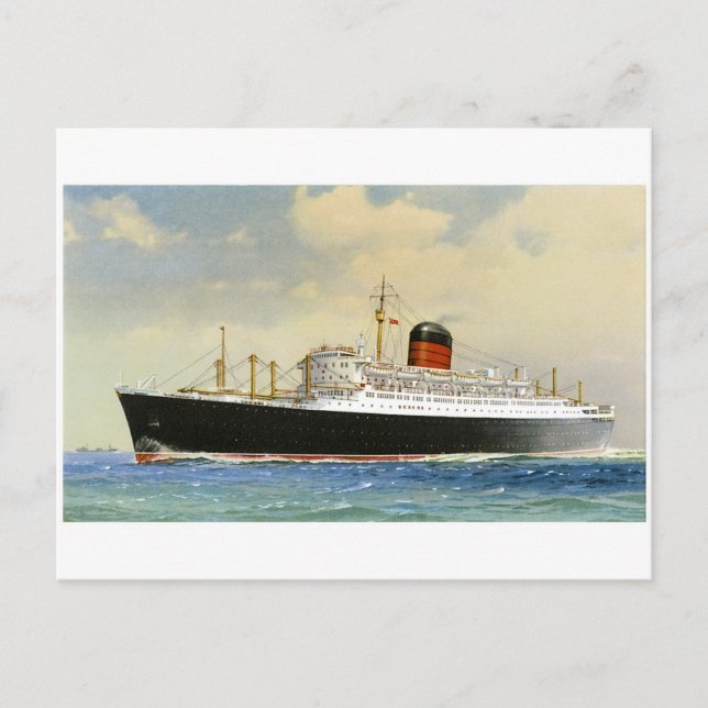 Postal Vintage Ocean Liner (Anverso)