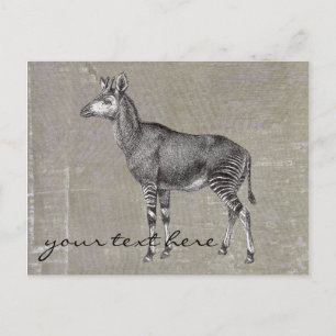 Postal Vintage Okapi