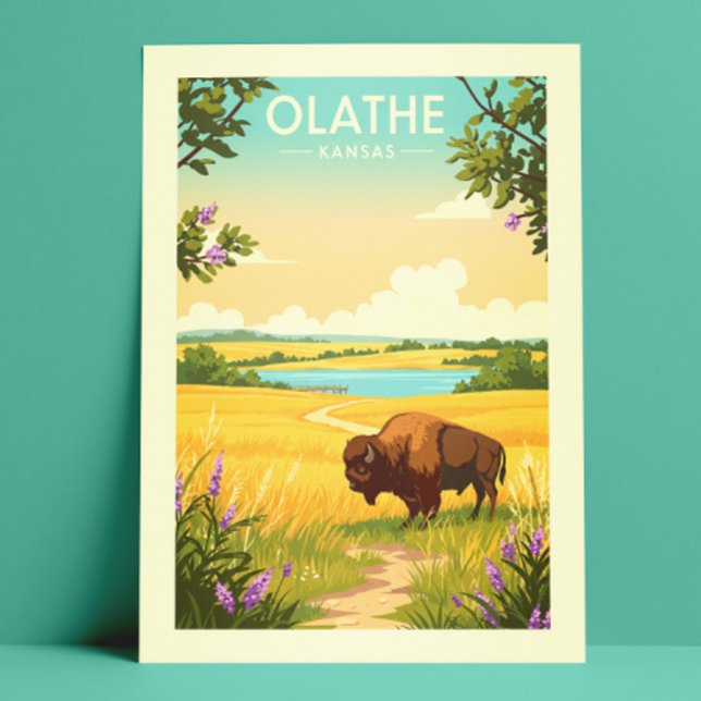 Postal Vintage Olathe Kansas (Subido por el creador)