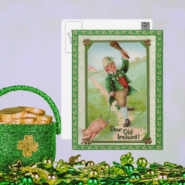 Postal Vintage Old Dear Ireland Card (Vintage Old Dear Ireland Card)