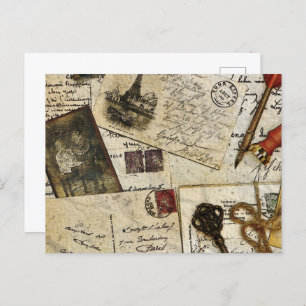 Postal Vintage Old Mail Recuerdos