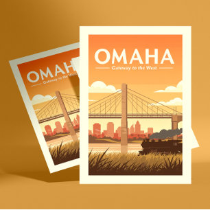 Postal Vintage Omaha Nebraska