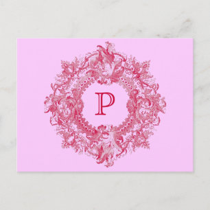 Postal Vintage Ornate Flourist Wreath