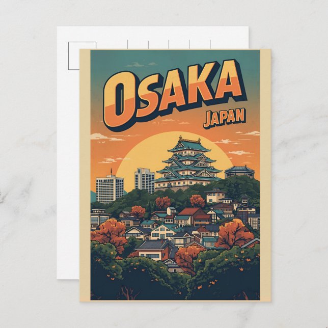 Postal Vintage OSAKA japan island of Honshu gifts (Anverso / Reverso)