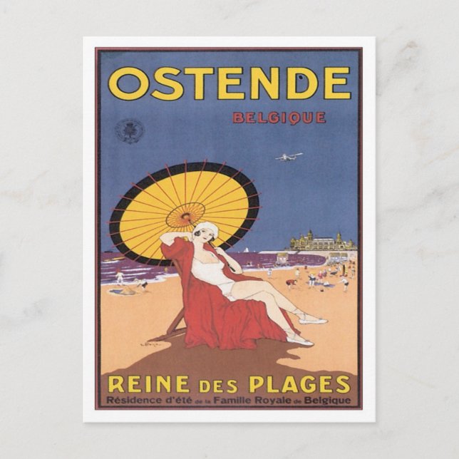 Postal Vintage Ostende Belgique (Anverso)