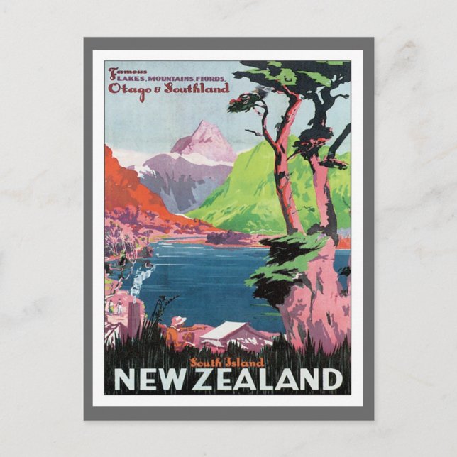 Postal Vintage Otago New Zealand (Anverso)