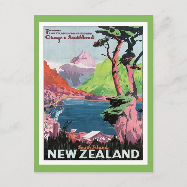 Postal Vintage Otago New Zealand (Anverso)
