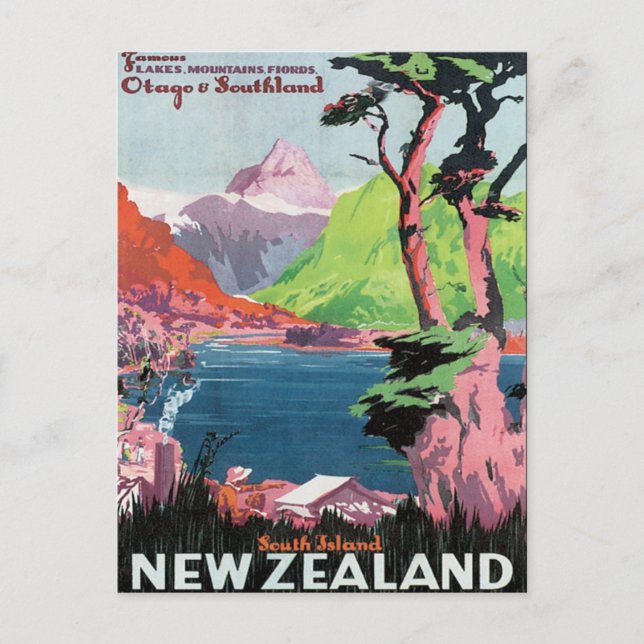 Postal Vintage Otago New Zealand (Anverso)