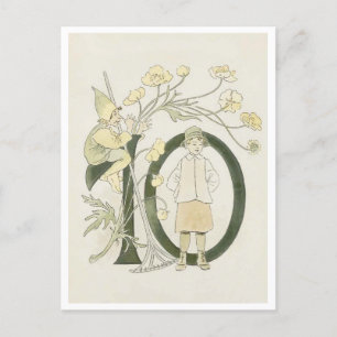 Postal Vintage Ottilia Adelborg Número de Floral - 10