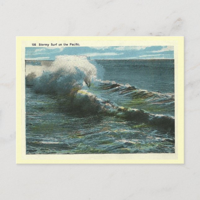 Postal Vintage Pacific Surf (Anverso)