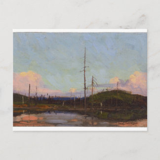 Postal Vintage Paisaje Canadiense Tom Thomson Noche de Ar