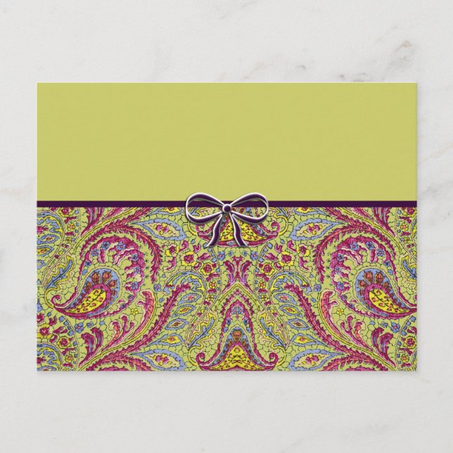 Postal Vintage Paisley (Anverso)