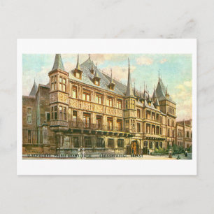 Postal Vintage Palais Grand-Ducal, Luxemburgo