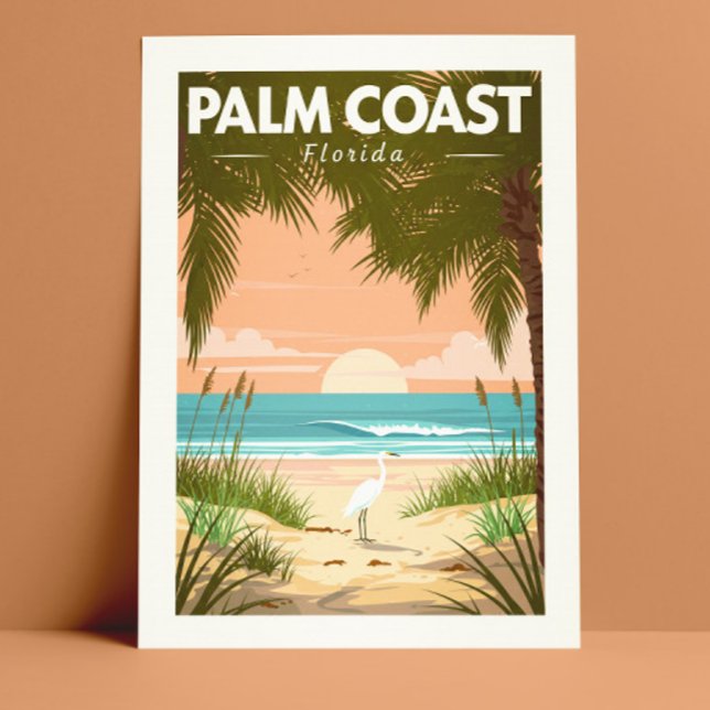 Postal Vintage Palm Coast Florida (Subido por el creador)