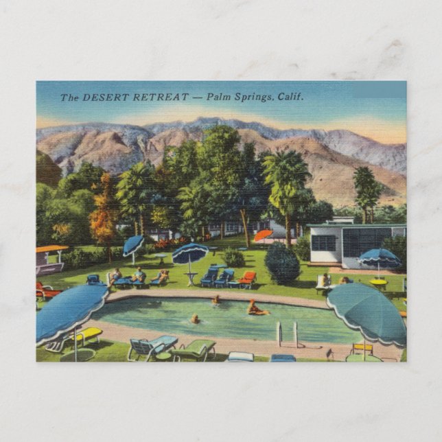Postal Vintage, Palm Springs, California (Anverso)