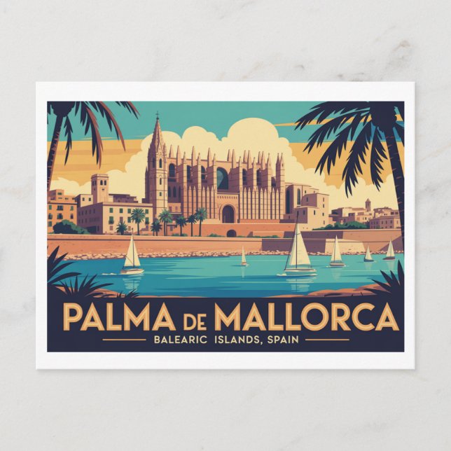 Postal Vintage Palma de Mallorca   (Anverso)