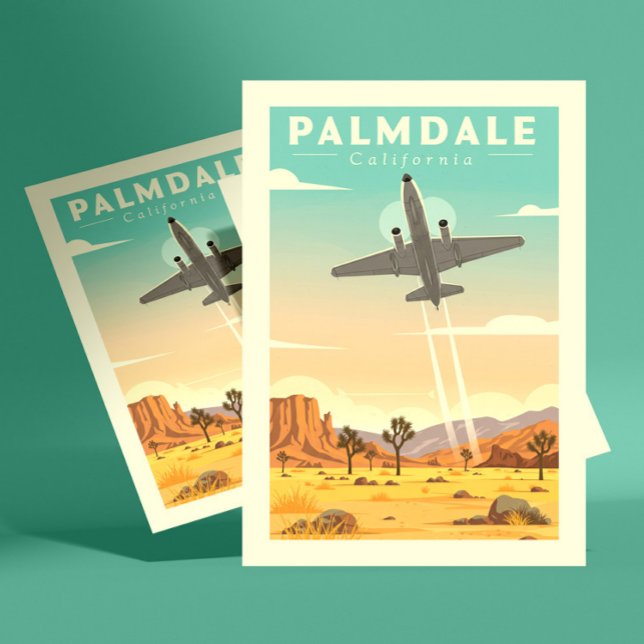 Postal Vintage Palmdale California (Subido por el creador)