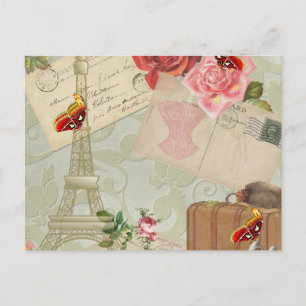 Postal Vintage Paris Graphics