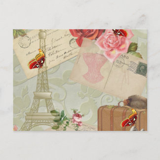 Postal Vintage Paris Graphics