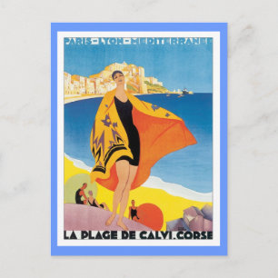 Postal Vintage Paris Lyon Mediterranee