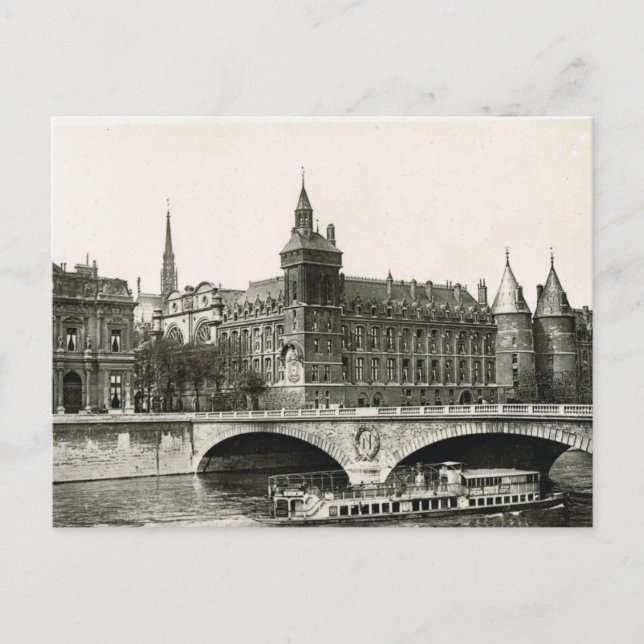 Postal Vintage Paris,   Tribunal (Anverso)