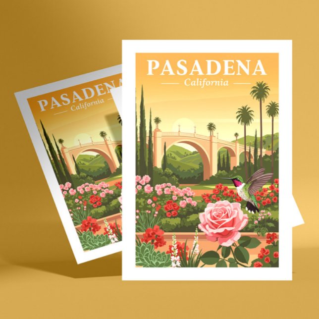 Postal Vintage Pasadena California (Subido por el creador)