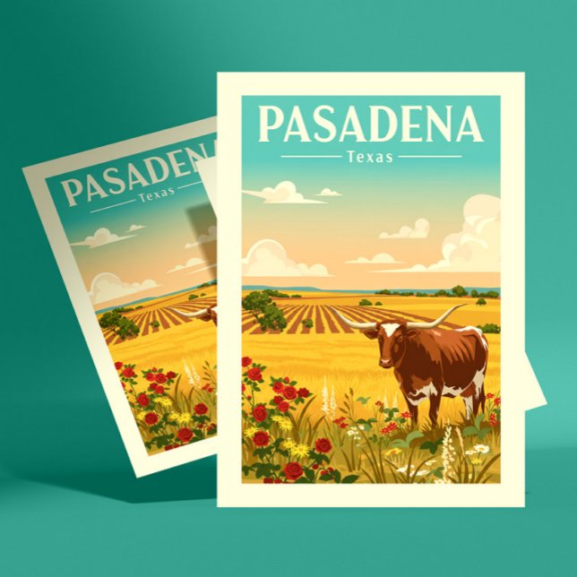 Postal Vintage Pasadena Texas (Subido por el creador)