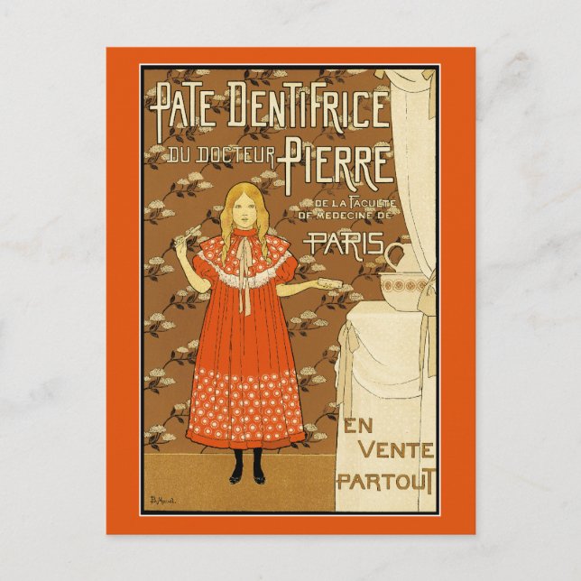 Postal vintage: Pate Dentifrice (Anverso)