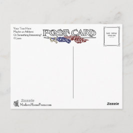 Postal Vintage Patriótico Postcard Back - Personalizable