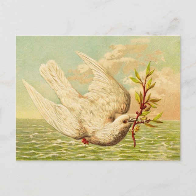 Postal Vintage Peace Dove (Anverso)