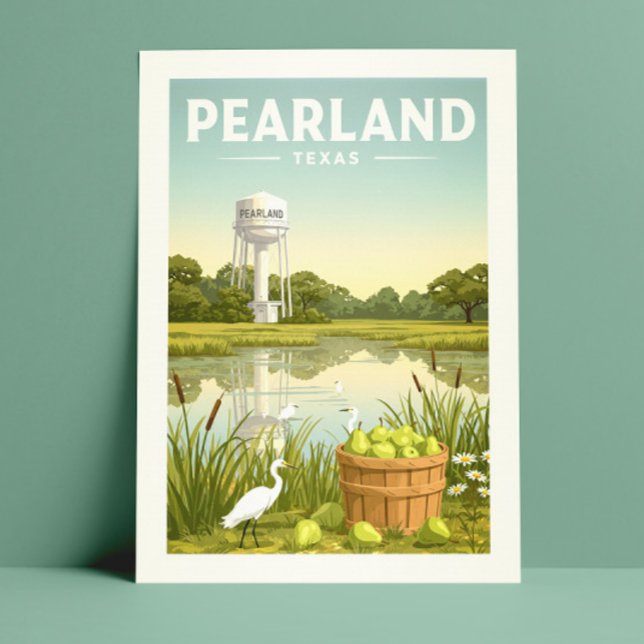 Postal Vintage Pearland Texas (Subido por el creador)