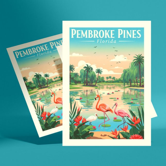 Postal Vintage Pembroke Pines Florida (Subido por el creador)