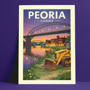 Postal Vintage Peoria Illinois