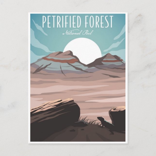 Postal Vintage Petrified Forest National Park Arizona (Anverso)