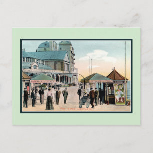 Postal Vintage Pier Gates Llandudno Wales