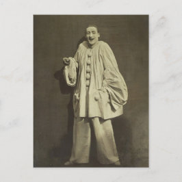 Postal Vintage Pierrot Clown