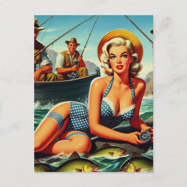 Postal Vintage Pin Up (Anverso)