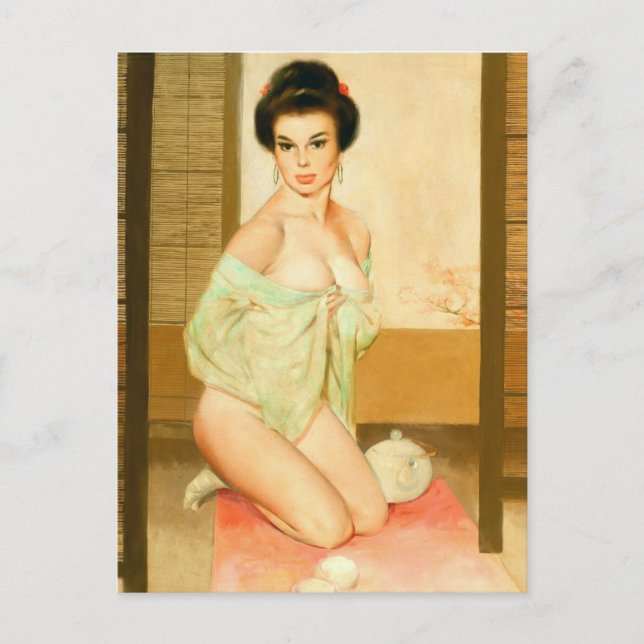 Postal Vintage Pin up Art Postcard (Anverso)