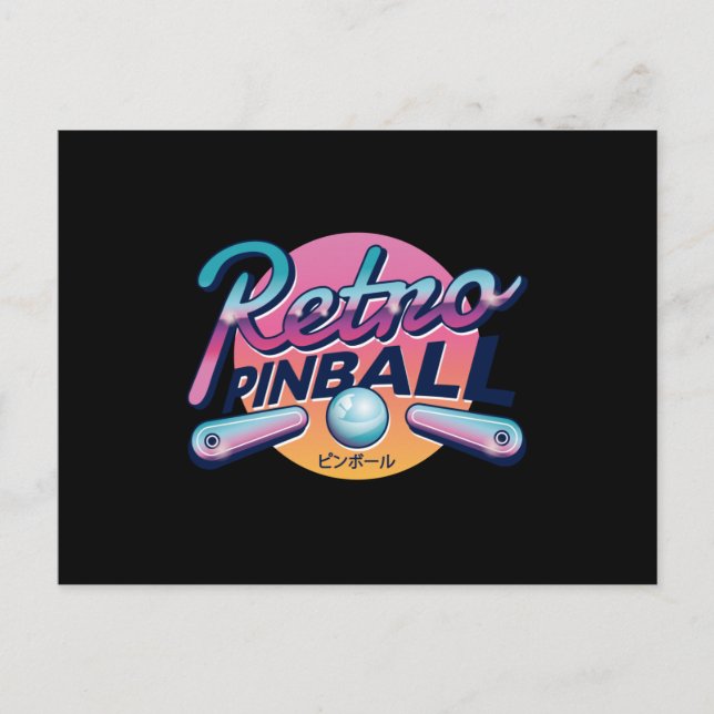 Postal Vintage PINBALL (Anverso)