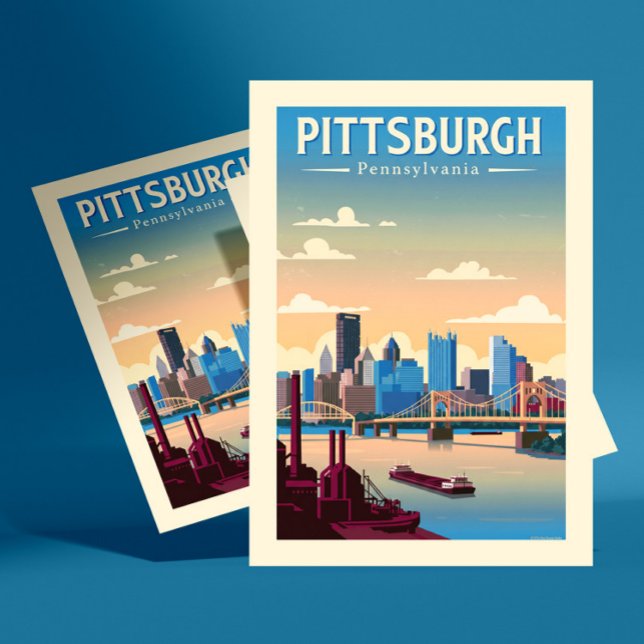 Postal Vintage Pittsburgh Pennsylvania (Subido por el creador)