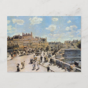 Postal Vintage Pont Neuf Paris Francia