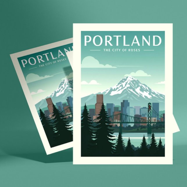 Postal Vintage Portland (Subido por el creador)